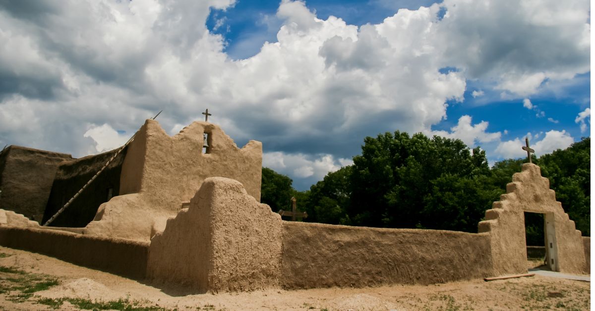 Historic church Picuris Pueblo, New Mexico