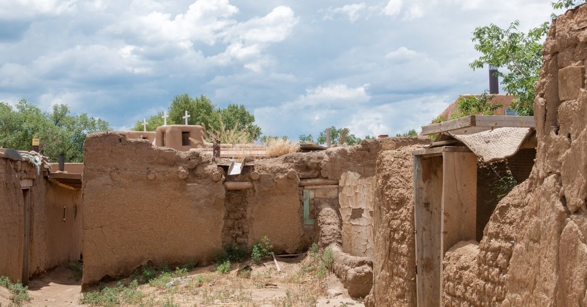 Historic Taos Pueblo, continuously inhabitated for 1,000 years.